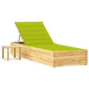 Lettino per centri SPA Chaise Longue colore Pino Wood