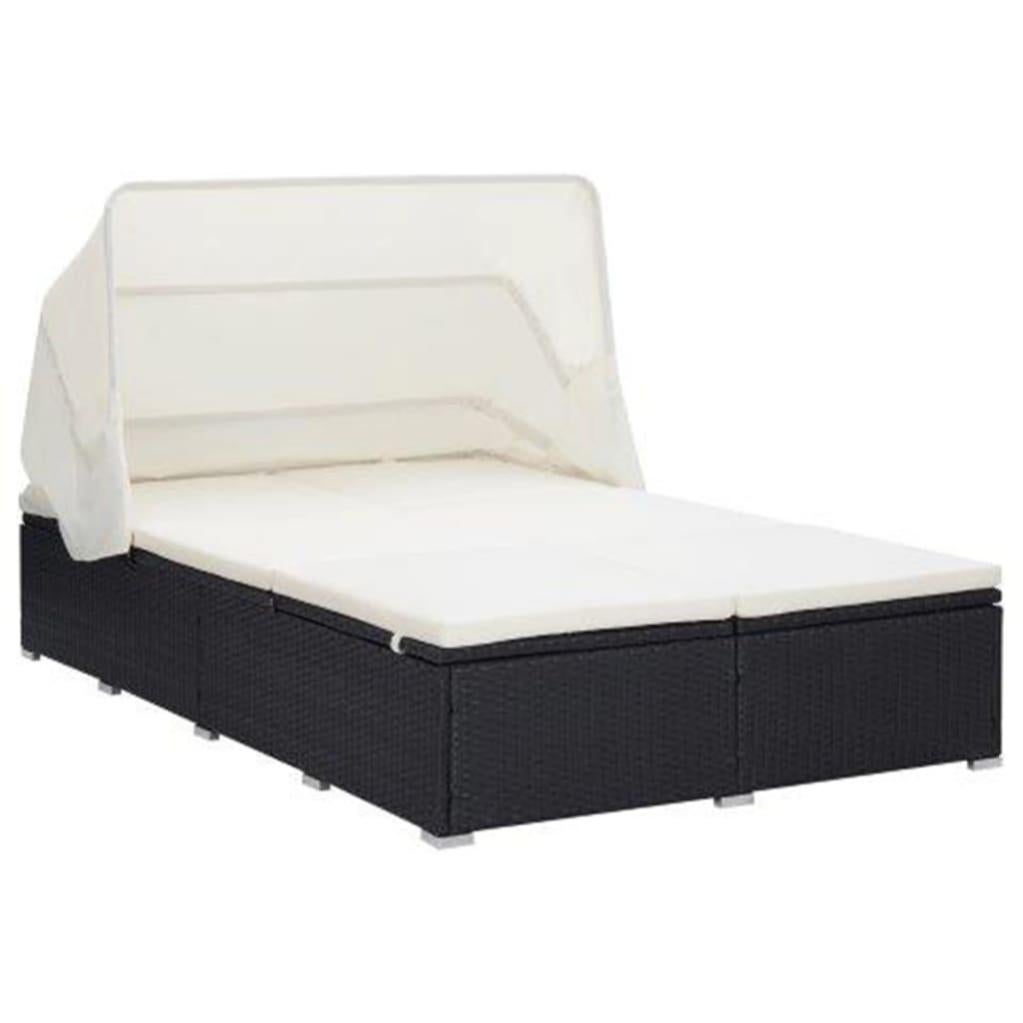 Lettino Prendisole | Sedia A Sdraio | Chaise Longue Con Ruote E Cuscino In Polyrattan Marrone Cfw601404 90556274