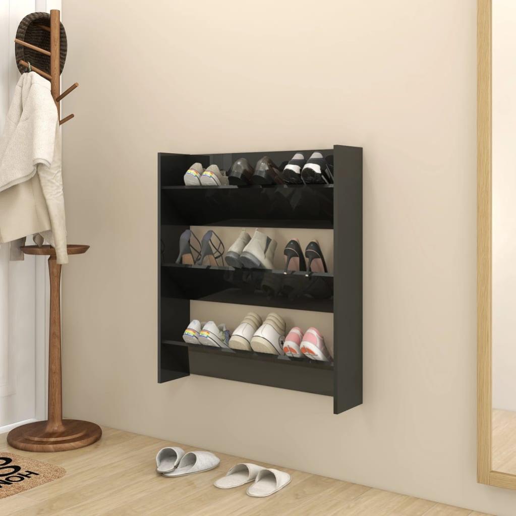 Scarpiere In Nero, Armadio Per Scarpe Con Kit Anti-Ribaltamento, Contenitore Salvaspazio Per Ingresso - 3