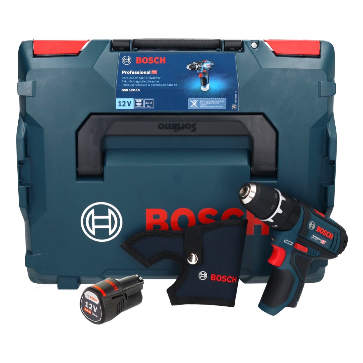 Bosch GSB 12V-15 Professional Perceuses-visseuses à Percussion Sans Fil ...