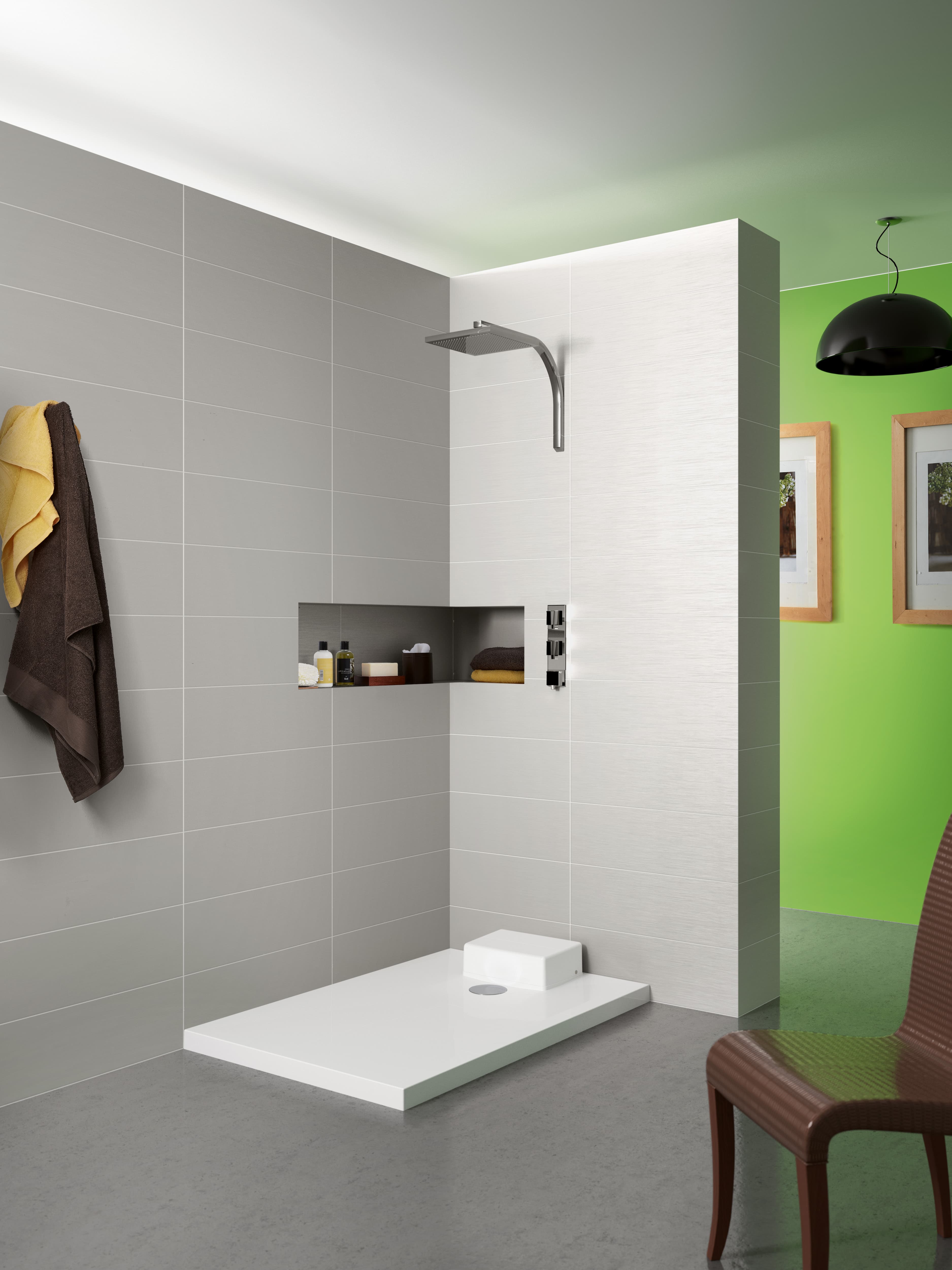 Receveur De Douche Avec Pompe De Relevage Intégrée Receveur de douche KINEMATIC 120X80 pompe de relevage integree au receveur  | Leroy Merlin