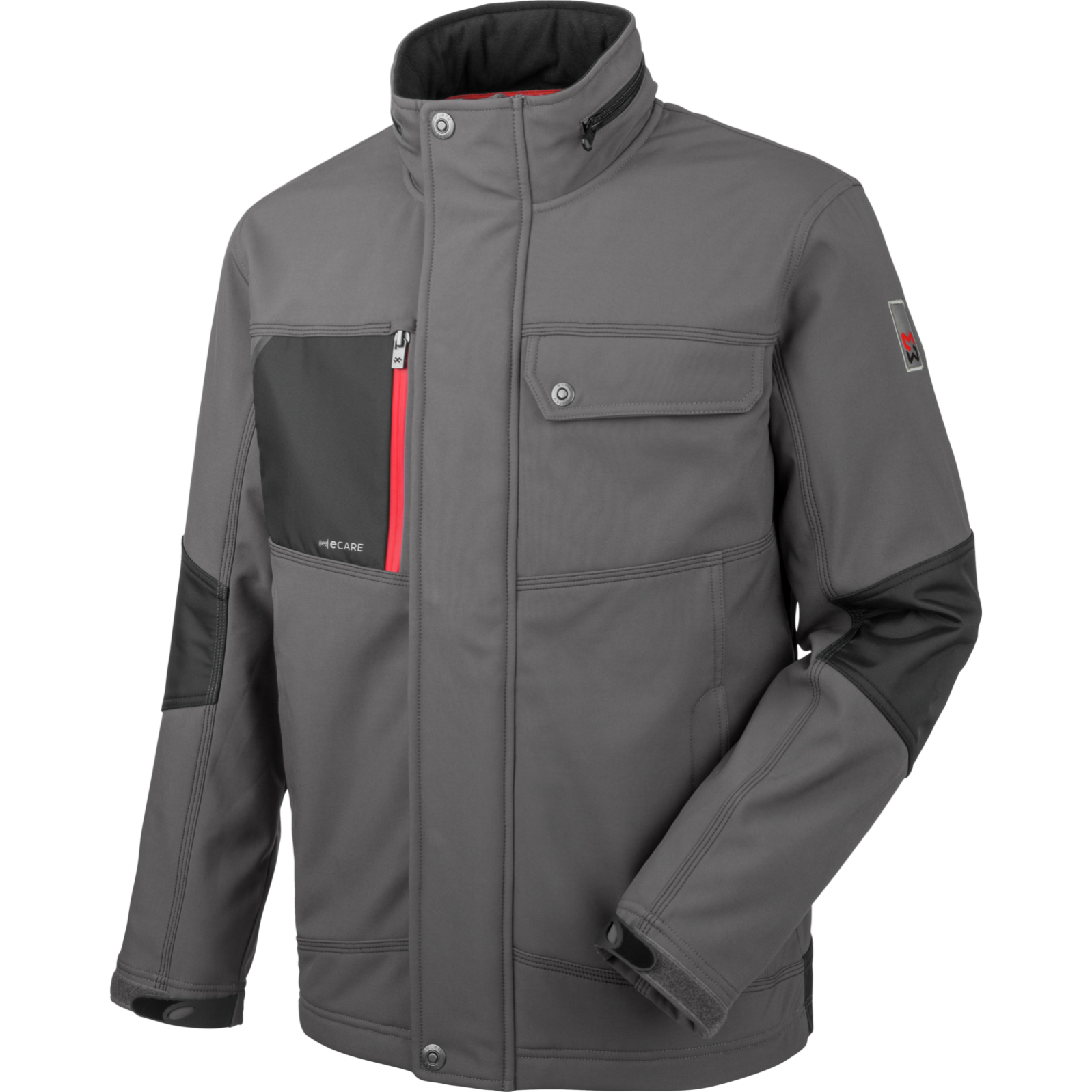 Würth MODYF Softshell Travail City - Noir - Coupe-vent, Respirante Et Hydrofuge - Pour Boulot Ou Quotidien