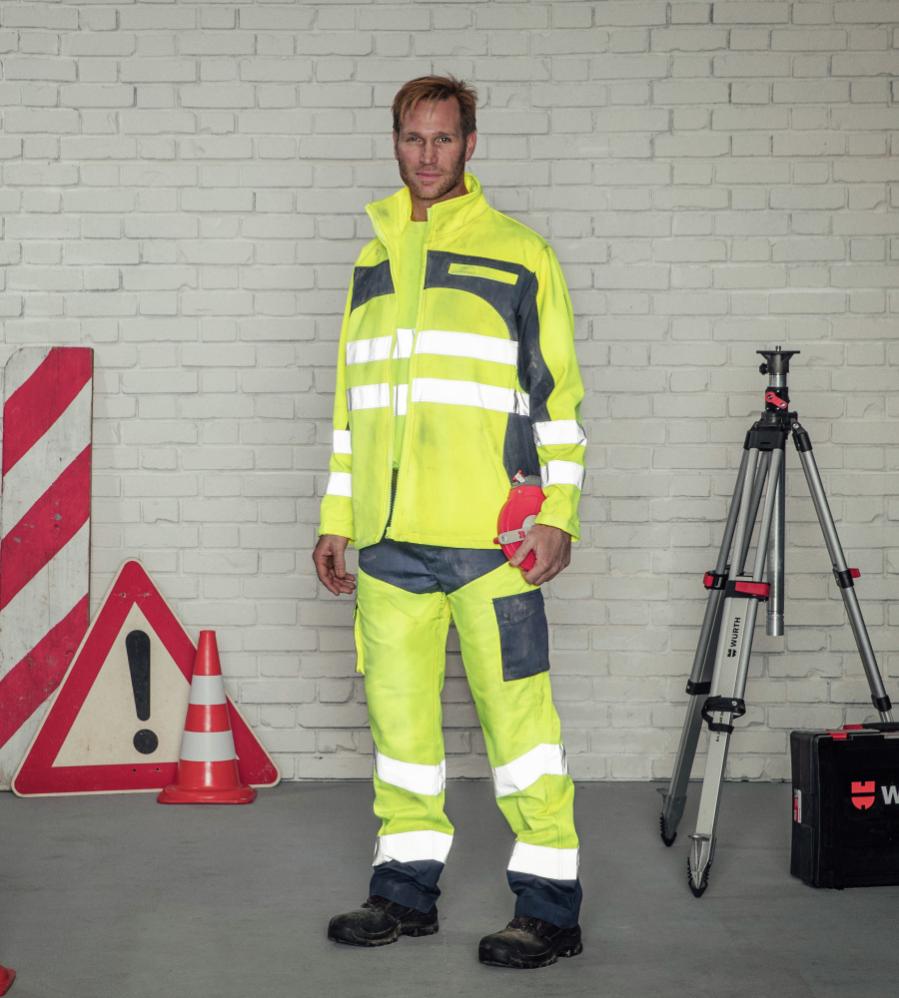 Pantalon de travail Würth MODYF haute-visibilité jaune/marine - Taille XL |  Leroy Merlin
