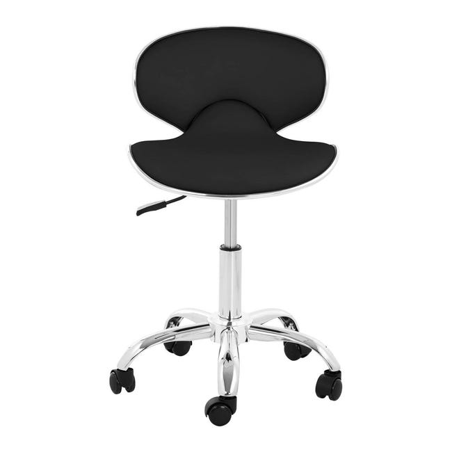 Decoshop26 - Chaise de bureau tabouret d'ordinateur sur roulettes hauteur  réglable en synthétique gris TABO10110 - Tabourets - Rue du Commerce