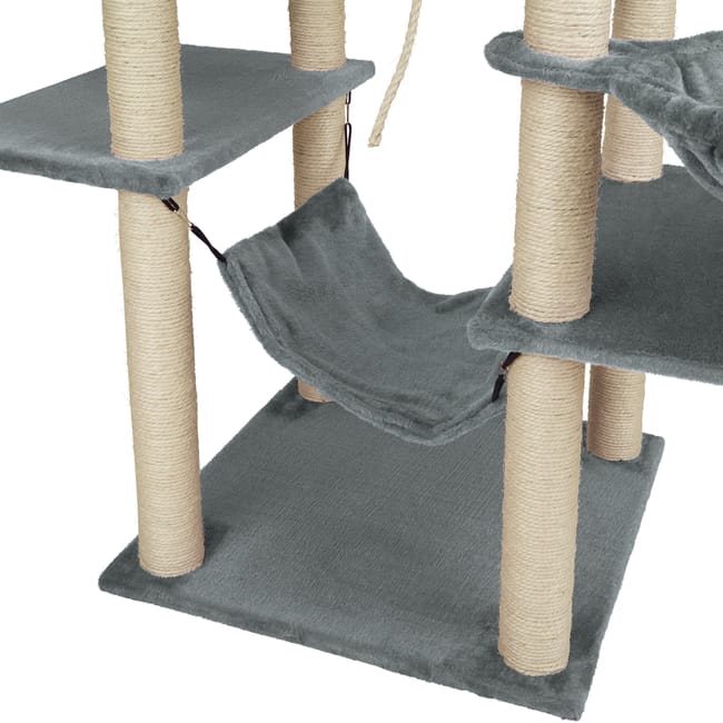 Tectake Rascador para gatos Lilou gris oscuro Leroy Merlin