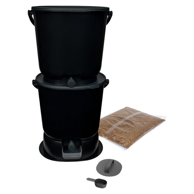 Bokashi composteur Skaza Essential 2x15.3L - activateur inclus