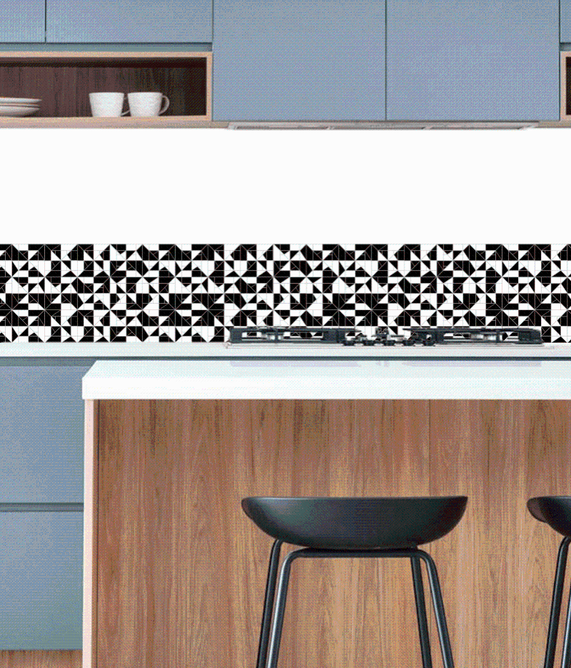 Crédence cuisine autocollante SOLINE 100 cm x 20 cm Ma Nouvelle Déco