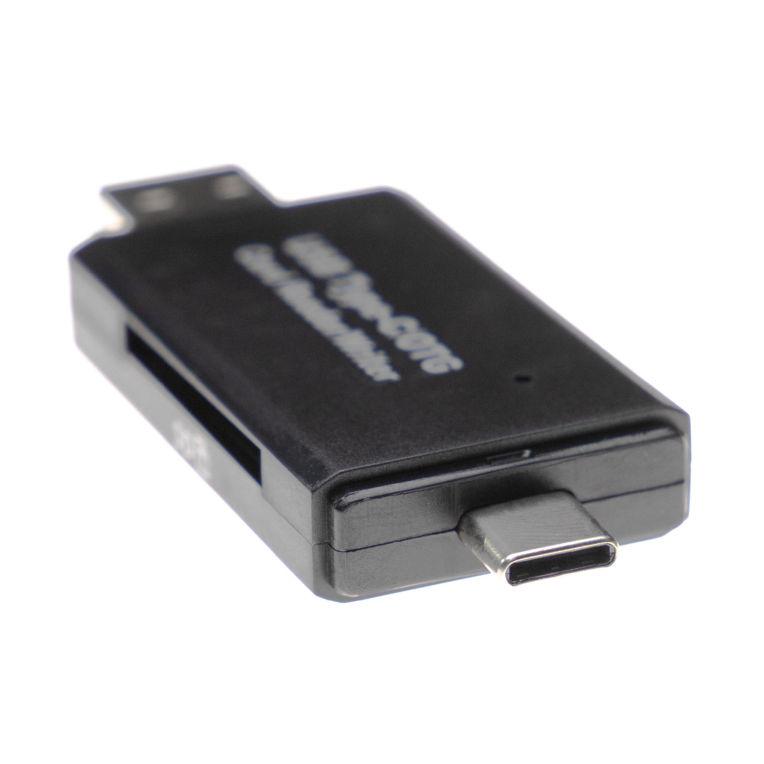 Vhbw Lecteur de cartes SD 3 en 1 OTG adaptateur USB, USB Micro-B