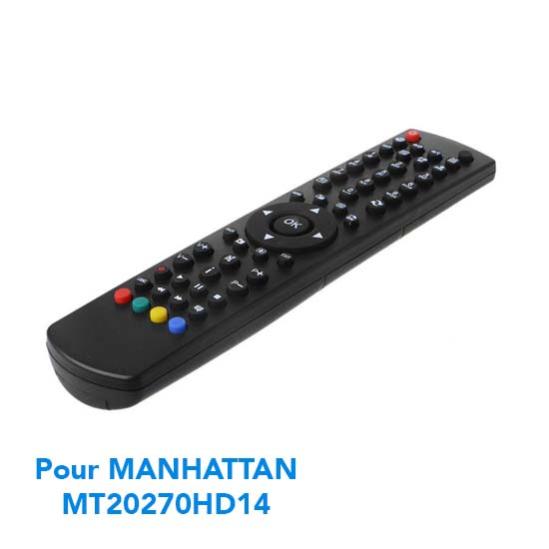 Télécommande De Remplacement Pour Téléviseurs MANHATTAN - Modèles Compatibles : MTD1911DVX, MTD22LED12VS