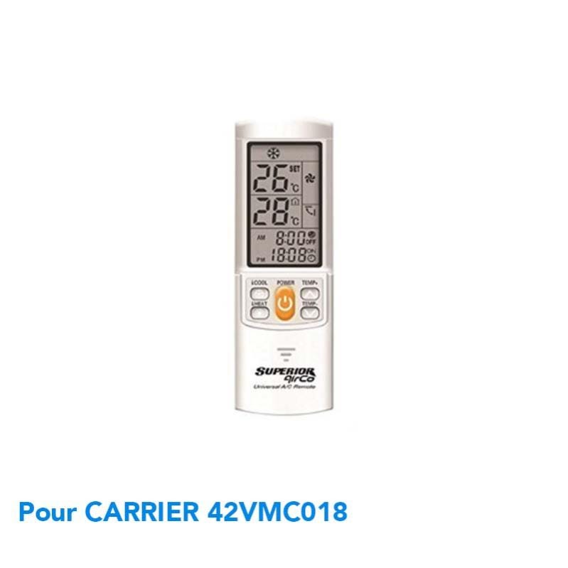 Télécommande De Remplacement Universelle Pour CARRIER 42HQM - Compatible Et Prête à L'Emploi