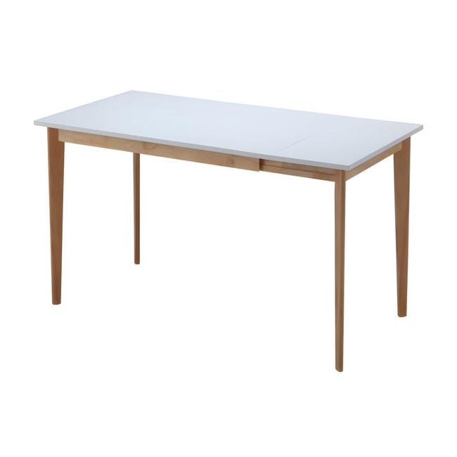 Ensemble table + 6 chaises - CARINE - Coloris : Blanc