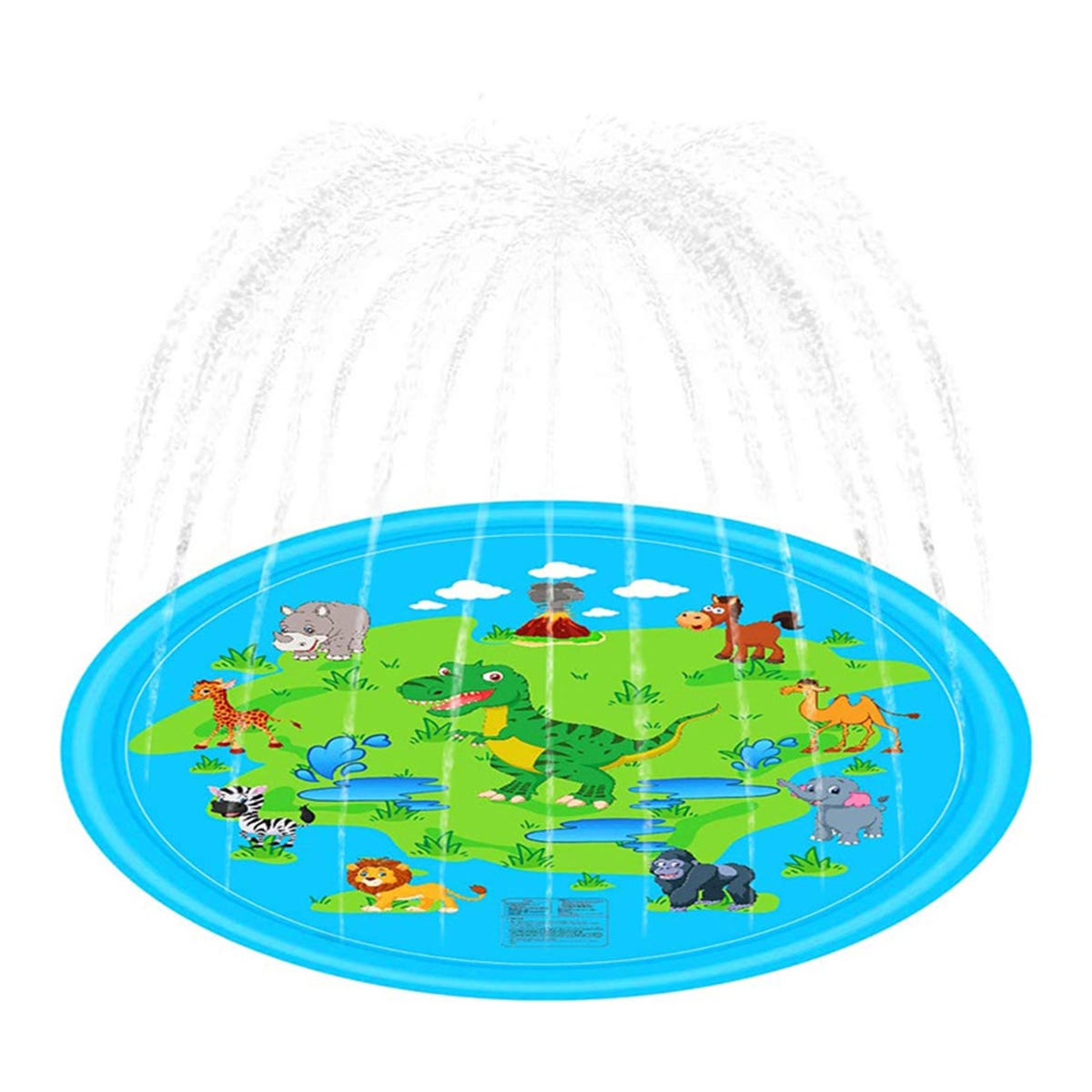 Colchoneta de agua inflable para niños y mascotas, colchoneta de agua de  170cm para jugar al