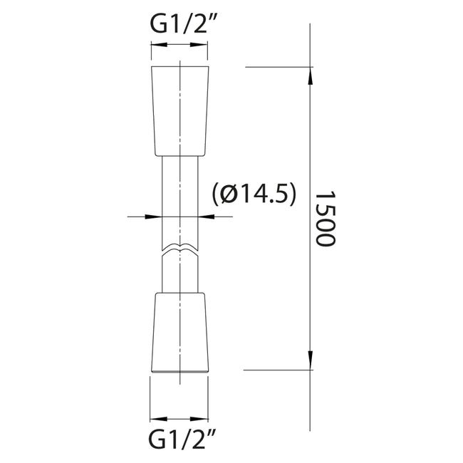 Grohe Silverflex flexible de douche 175 cm Supersteel PVC