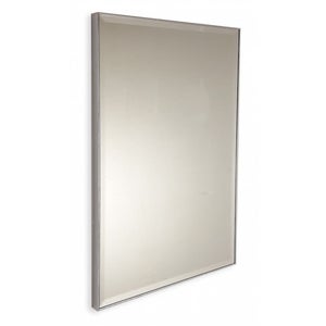 Specchio bagno su misura con bordi bisellati e cornice 90x70