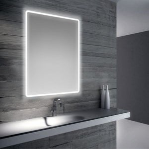Specchio bagno con luce 70x70 cm illuminazione lampada led 45 cm fredda  premium