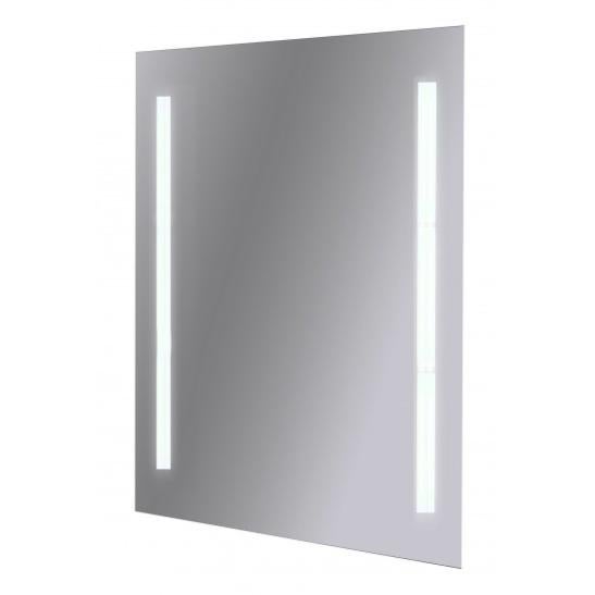 EMKE Specchio Da Bagno Retroilluminato A LED 500x700mm, Con Presa Rasoio, Demister, Interruttore Touch E Fusibile Di Protezione
