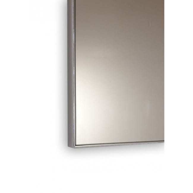 Specchio bagno su misura con cornice cromata lucida 100x40