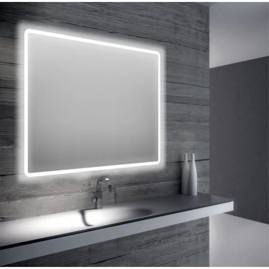 Specchio da Bagno LED VEVOR 70 x 100 cm, con Illuminazione Frontale e Retroilluminazione, Antifog, Memoria, 3 Colori, Intensità Regolabile | Leroy Merlin