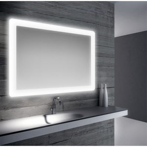 Specchio Da Bagno retroilluminato LED SMART (150x60cm) Retroiluminato con  illuminazione con Interruttore Freddo Bianco