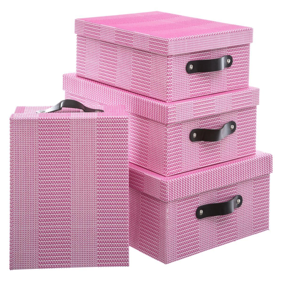 Lot De 4 Boîtes De Rangement Extra-Larges Pliables 75x34x36 Cm – Ultra Robustes, Imperméables, Idéales Déménagement, Sous-lit & Voyage