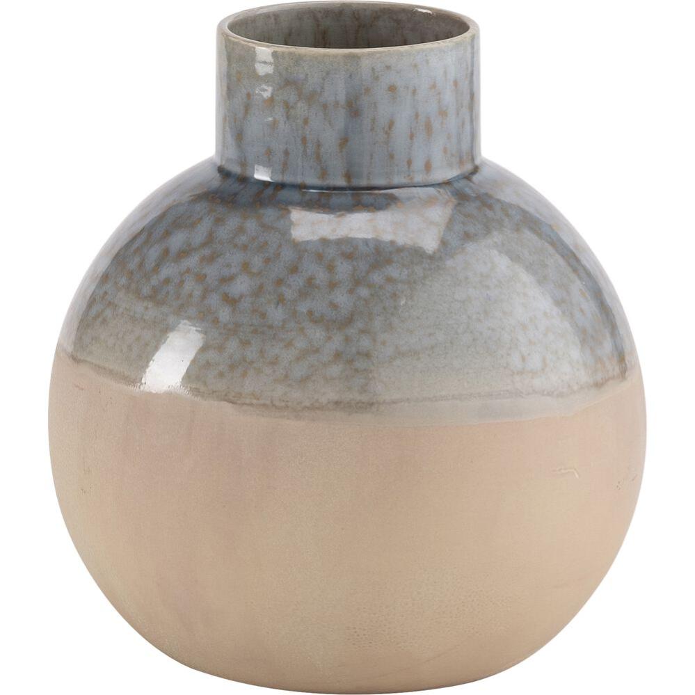 Vase Faïence Bleu APT ALINEA Diam. 22 x H23,5 cm Leroy Merlin