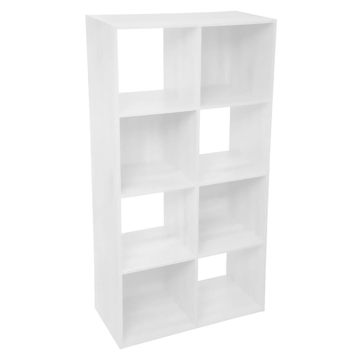 Librería Clary con 8 estantes blanco