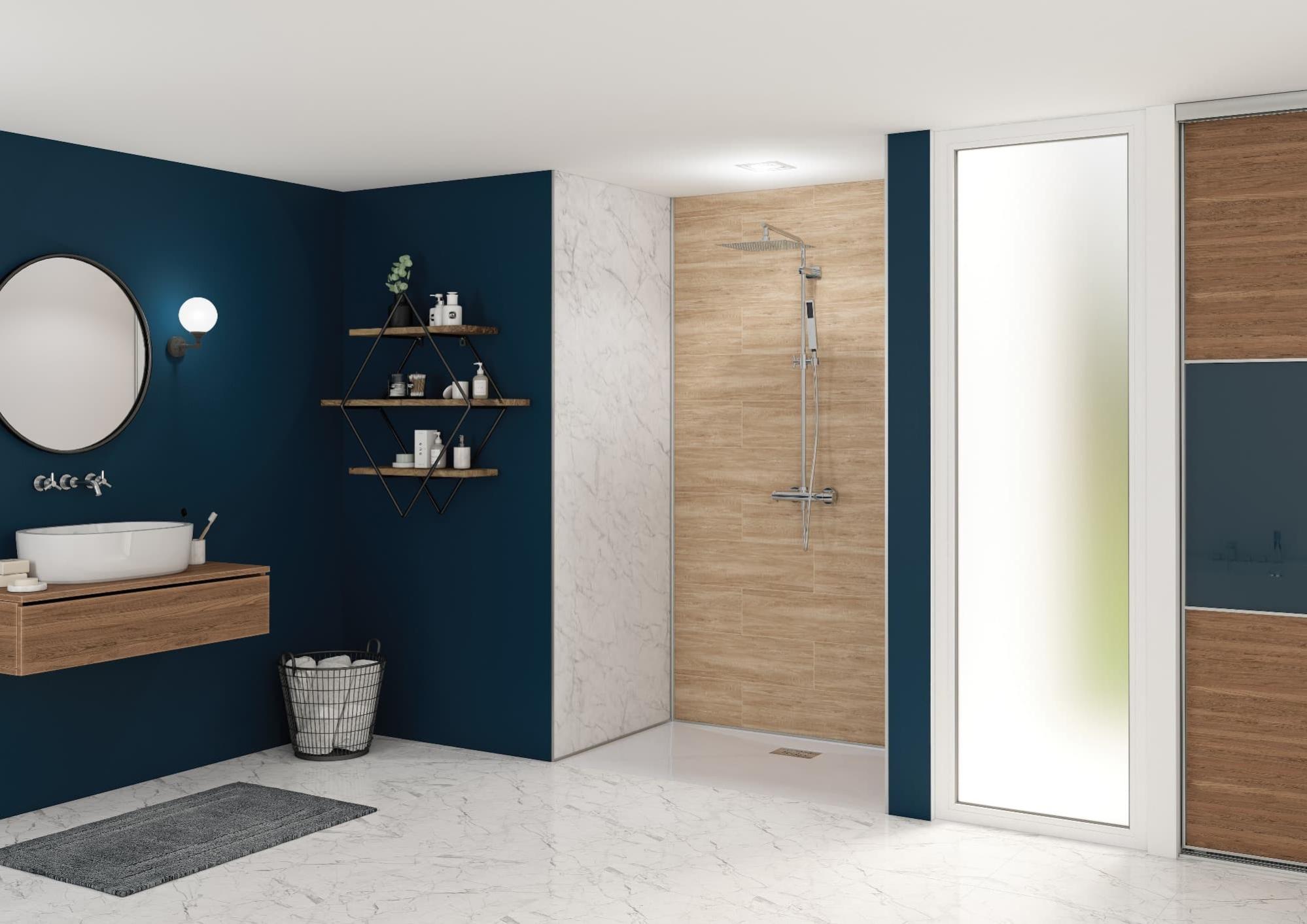 Panneau Mural composite aluminium hydrofuge pour salle de bains