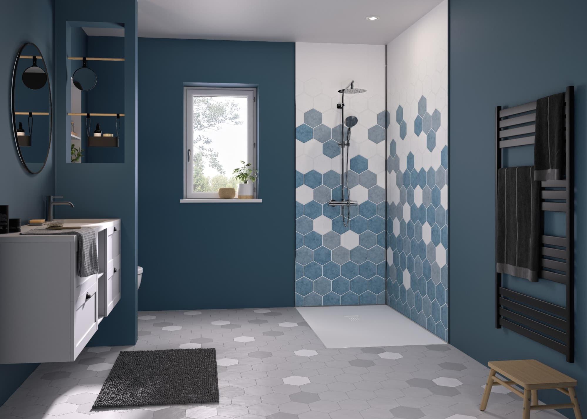 Panneau Mural composite aluminium hydrofuge pour salle de bains