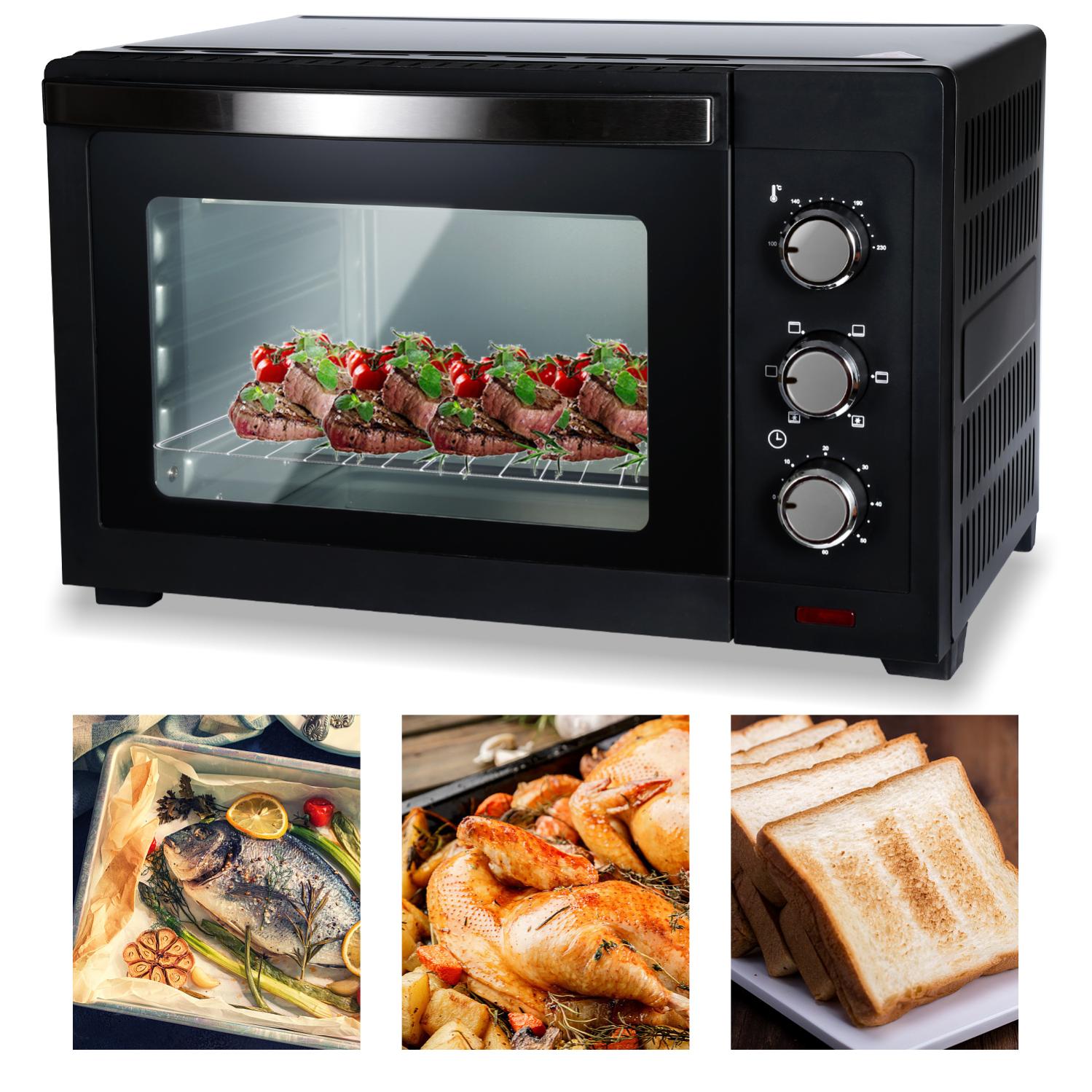 Mini forno 30L Forno per focacce Forno per grigliate Forno per pizza Forno  per pizza | Leroy Merlin