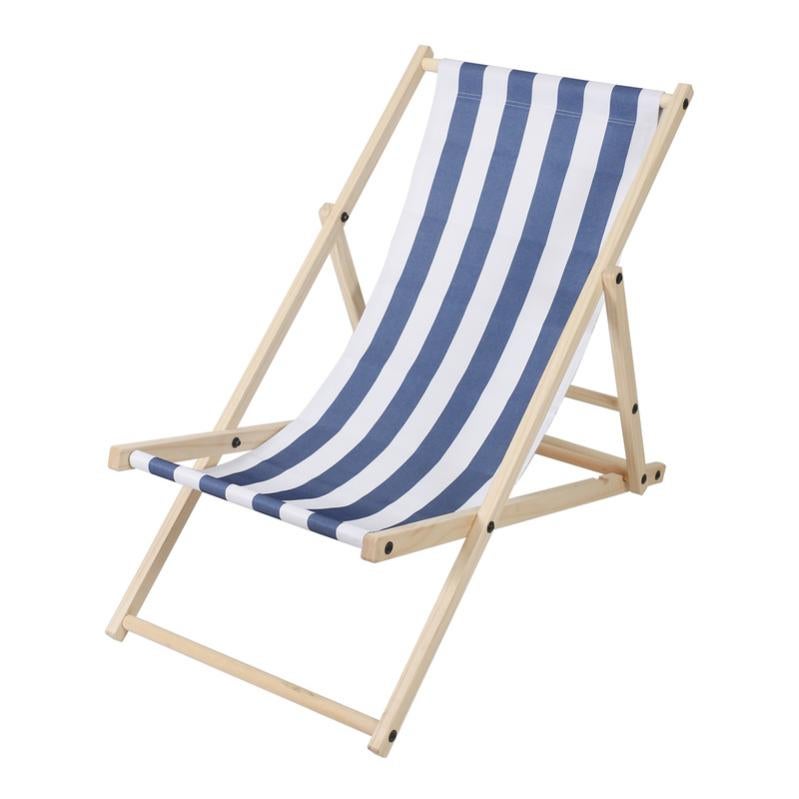 Chaise longue Pliable Bois Chaise longue de jardin Pliable Bois Bleu