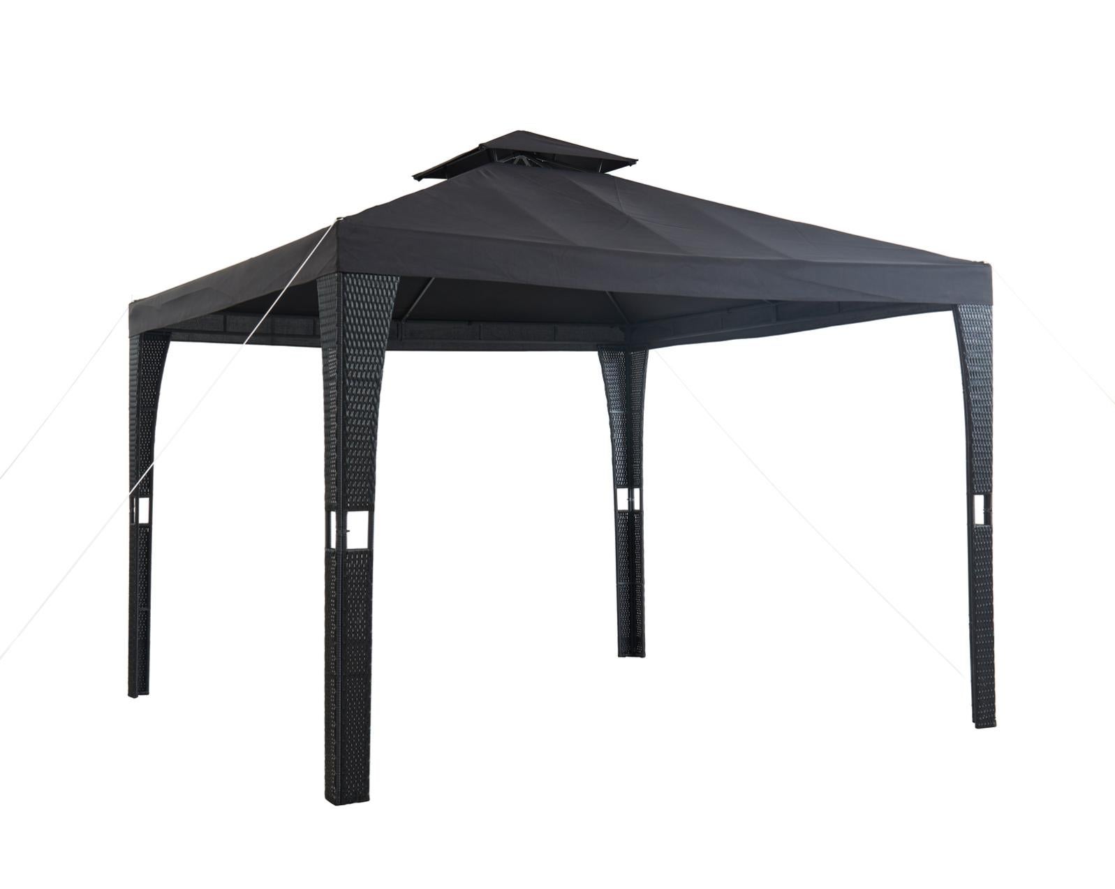 Tonnelle de jardin LILAS coloris noir | Leroy Merlin
