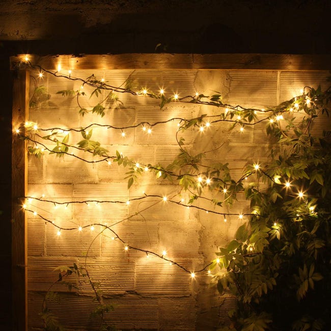 Salcar - Guirlande Lumineuse à LED 3 m x 3 m IP44 étanche étoiles LED  Rideau Lumineux pour Noël, fêtes, intérieur, 8 programmes de Changement de  lumière (Blanc Chaud) [Classe énergétique A++] 