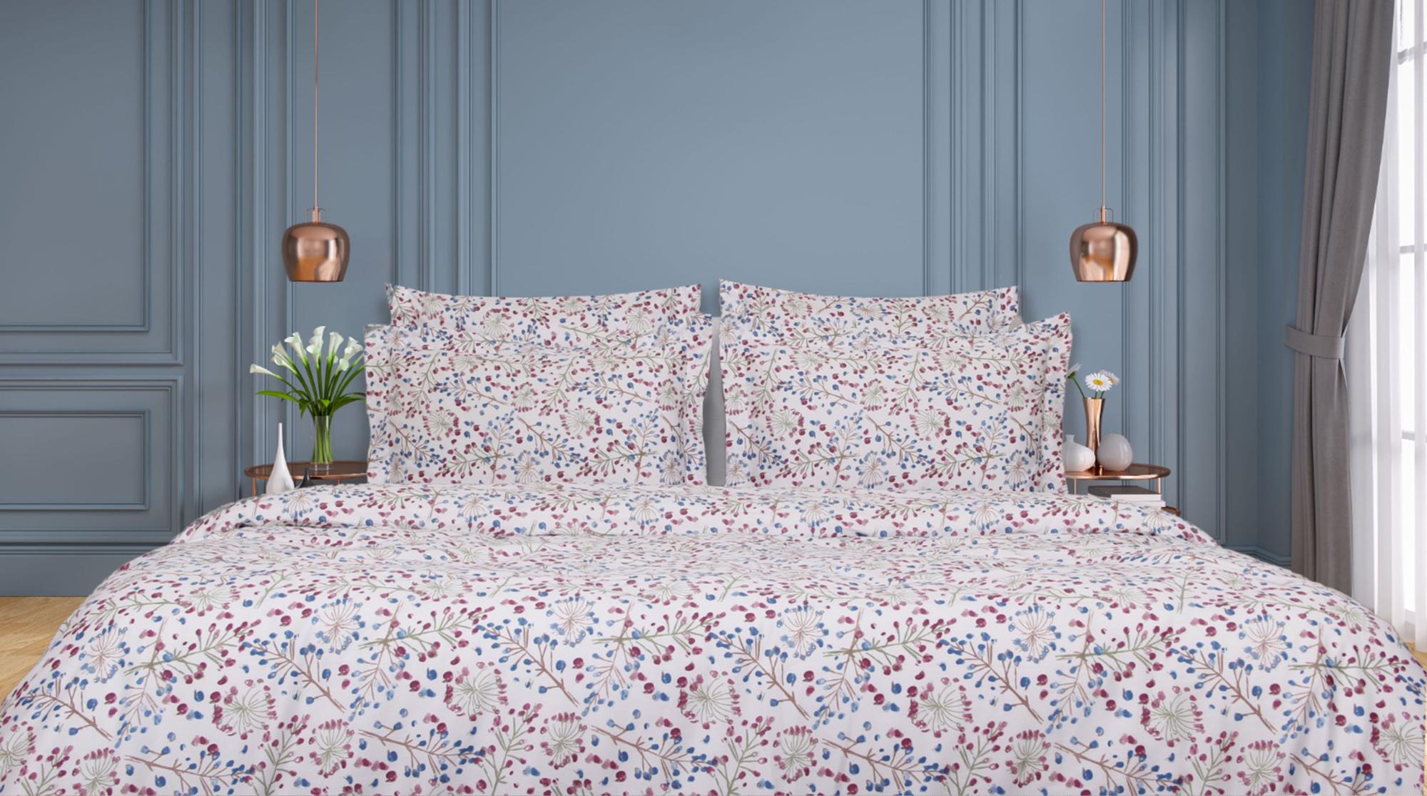 Blanc Avenue housse de couette 2 personnes 260X240 cm satin de coton