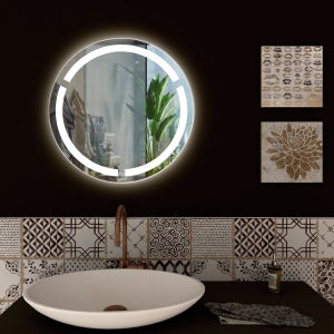 STYLE GLASS Specchio da bagno retroilluminato con luce LED SIVIGLIA, Leroy  Merlin