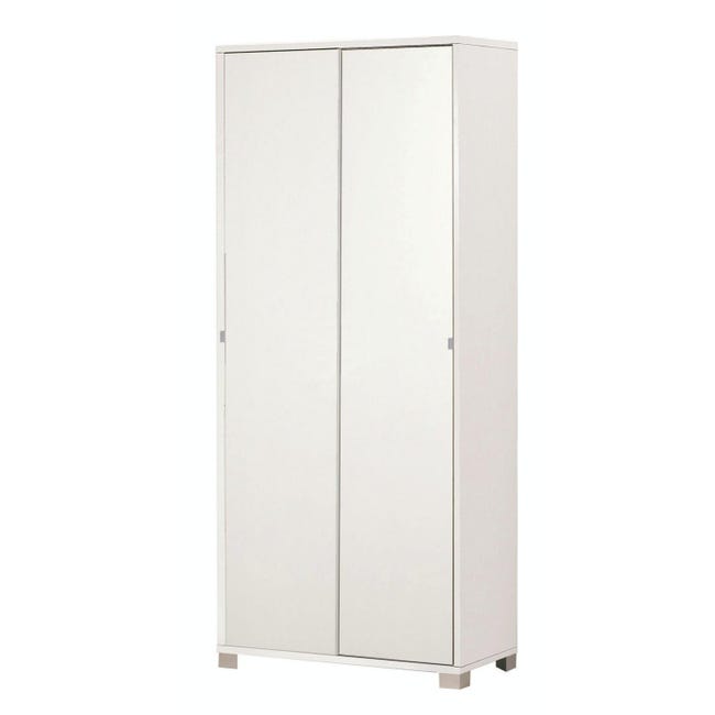 Mobile quadrante 6 cassetti h 112 cm colore Bianco Fiammato | Leroy Merlin Mobile quadrante 6 cassetti h 112 cm colore Bianco Fiammato | Leroy Merlin