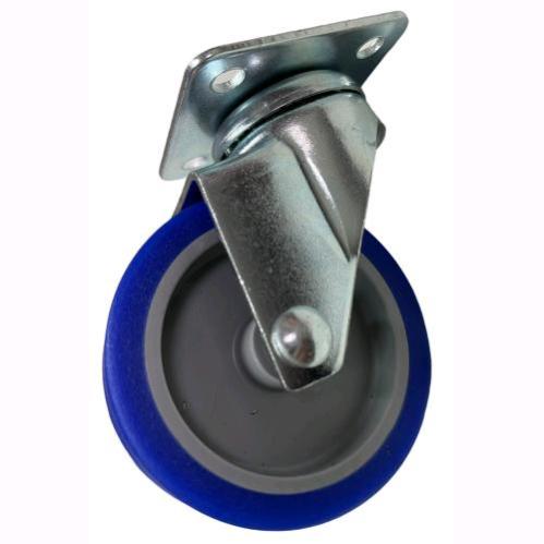 4 Ruote Piroettanti Trasparenti 75mm - Poliuretano, Portata 40kg, 2 Con Freni, Per Mobili - Foto 7