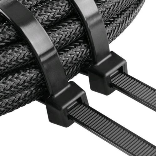 100 Fascette Cablaggio Stringicavo 3.5X200mm Colore Nero Per Legare Fili Cavi SKU-11168 | Leroy - Foto 2