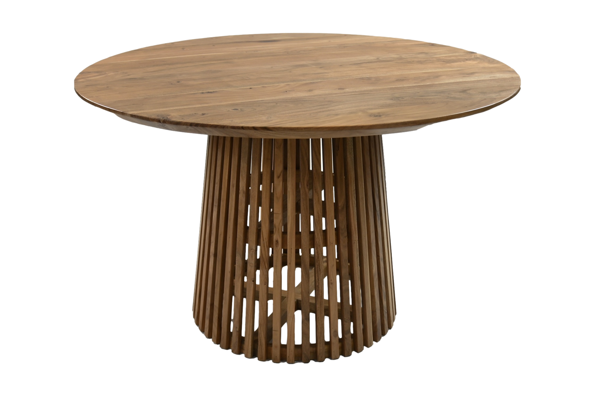Table ronde - 120x77 - naturel - Acacia | Leroy Merlin