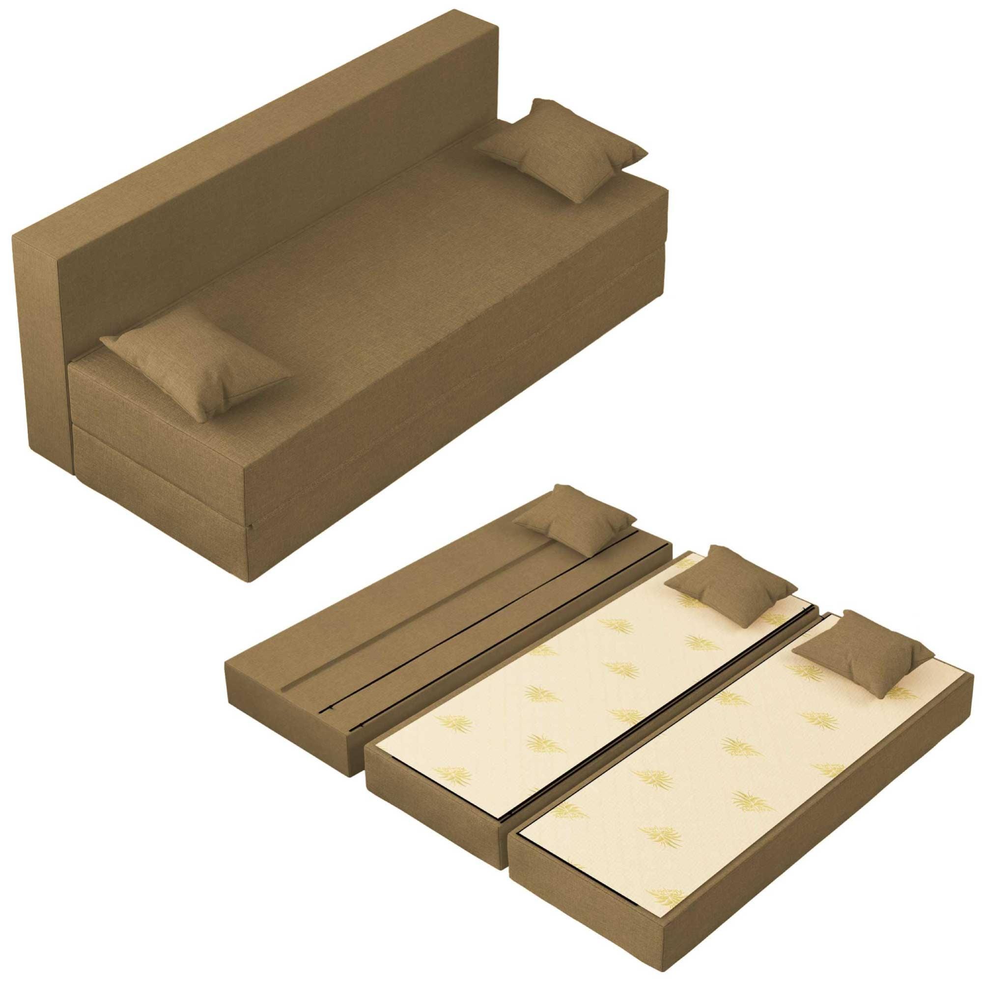 Baldiflex Divano Letto 3 Posti Modello TreTris Rivestimento Sfoderabile E Lavabile, Colore Blu - Foto 7