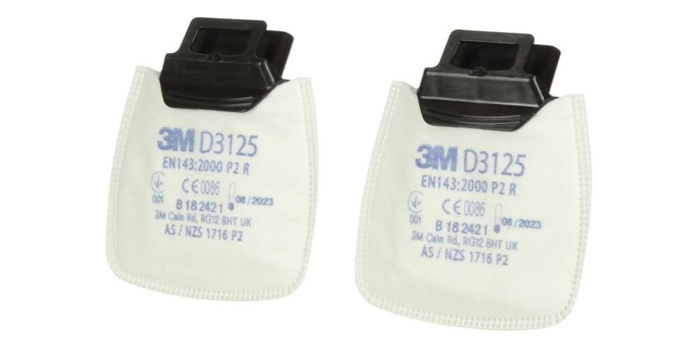 3M Filtre à particules rond D3125 EN143:2000/A1:2006 P2R adapté à ...
