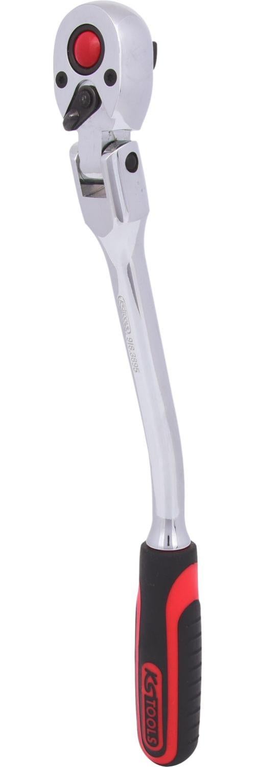 Cliquet Articulé Extra-long 3/8" 72 Dents KS Tools 914.3896 - Pour Travaux Encombrés Avec Angle Variable