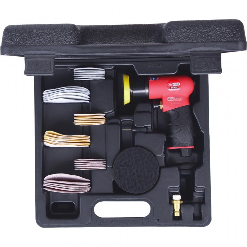 KS Tools - Mini-ponceuse excentrique 2,5 mm et accessoires