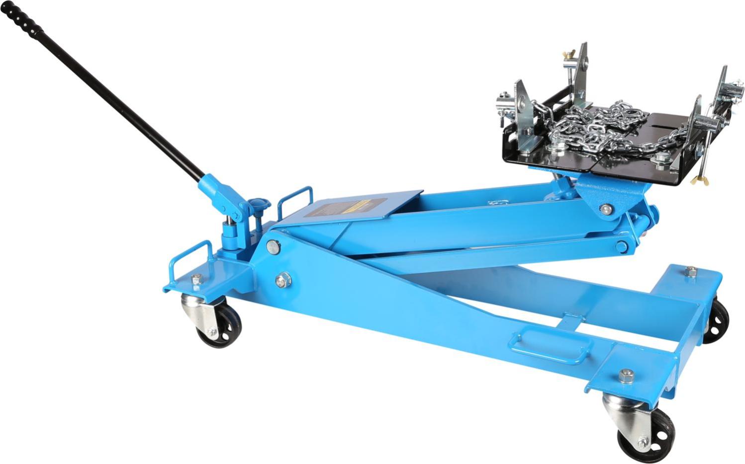 Vérin De Fosse Hydraulique KS Tools 600kg - Hauteur Réglable 1175-1985mm | 4 Roulettes | Pour Moteurs Et Boîtes Vitesses
