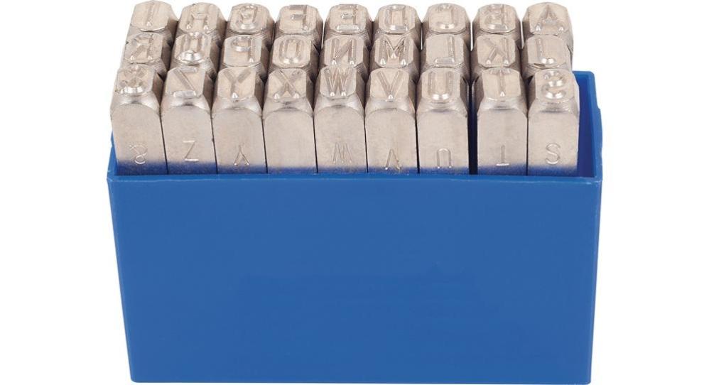 Jeu de lettres à frapper - 26 lettres + 1 point - 3 - UNIC 550893