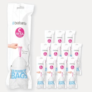 BRABANTIA Sacs poubelle plastique - 30 L - Blanc - Rouleau de 20 -  Sacs-Poubellefavorable à acheter dans notre magasin