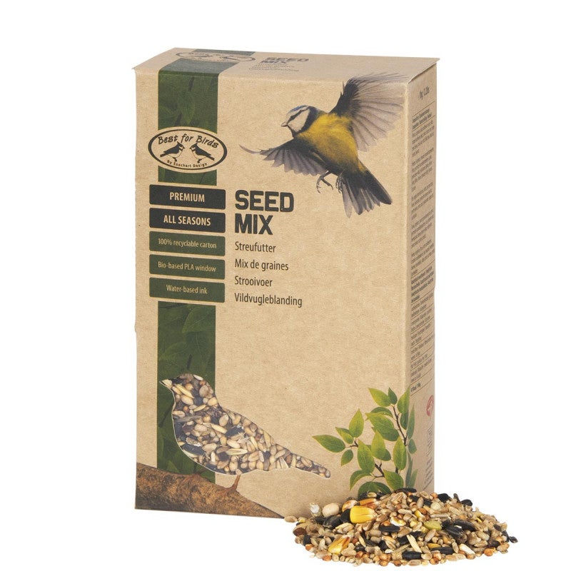 Mix premium graines et vers de farine pour oiseaux du jardin