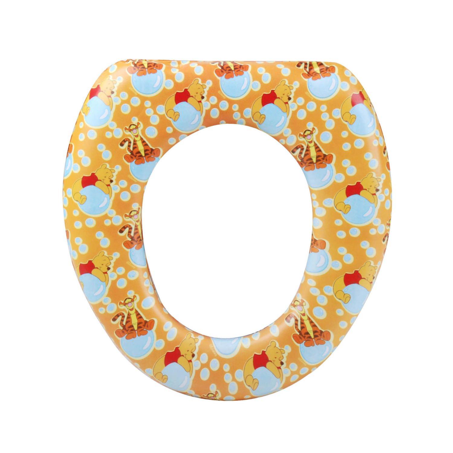 Reducteur De Toilettes Winnie Assise Rembourree Jaune Leroy Merlin