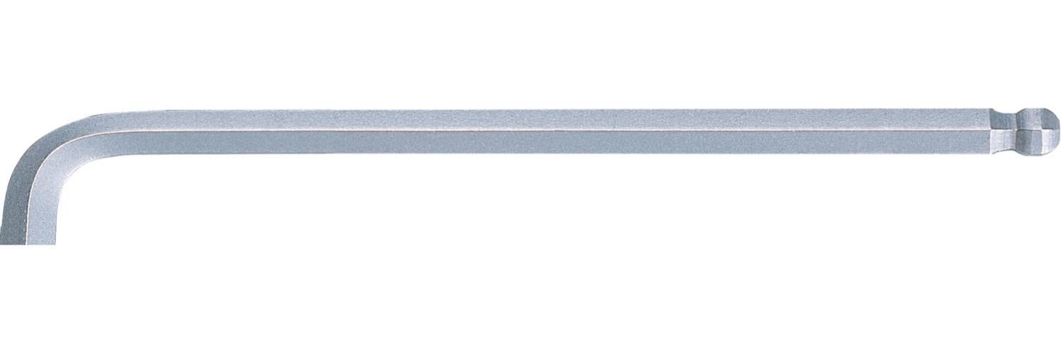 Clé Allen Coudée KS Tools 3/8" Extra-Longue - Tête Sphérique - Pour Vis Inaccessibles - Code Couleur