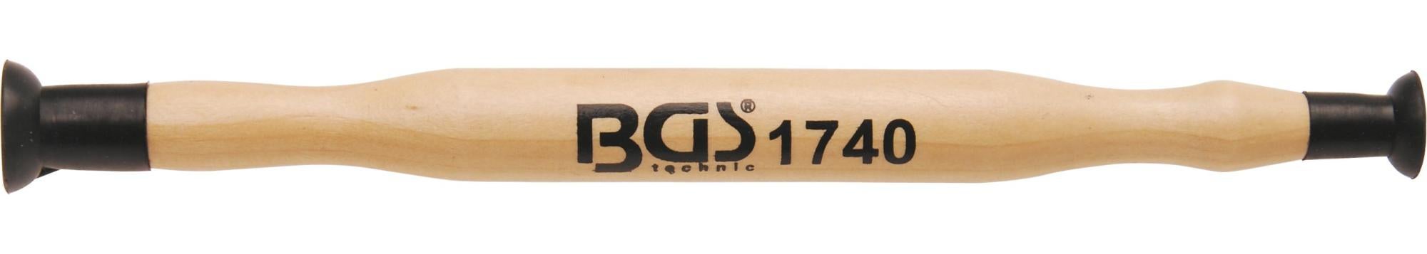 BGS 1741 Rodoir à Soupapes - 28x34 Mm - Avec 2 Ventouses Caoutchouc Et Manche Bois