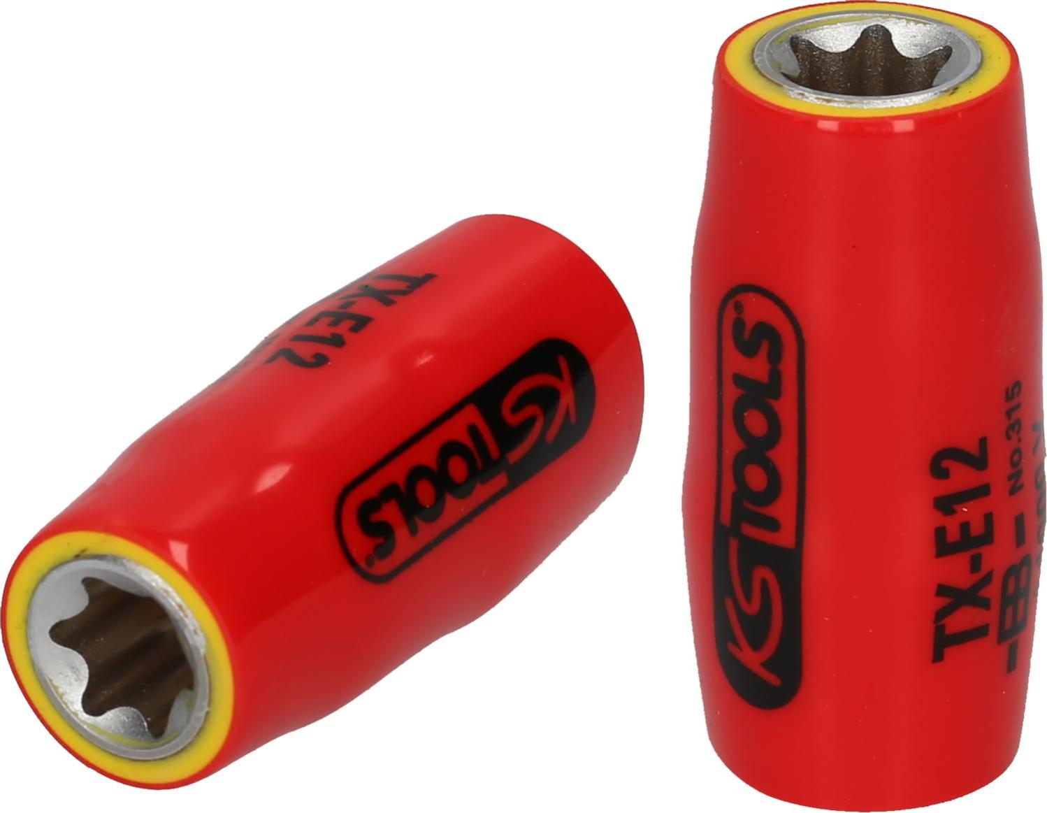 KS Tools 117.1410 - Douille 1/4" Isolée 10 Mm - Chrome Vanadium - Outil Électrique Sécurité IEC 60900